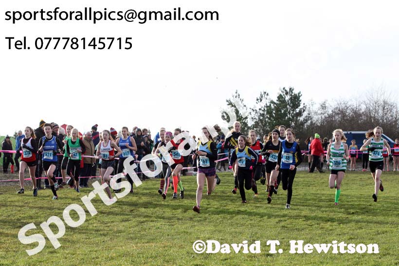 Girls under-15s Start Fitness NEHL, Herrington Country Park, near Sunderland. Photo:  David T. Hewitson/Sports for All Pics